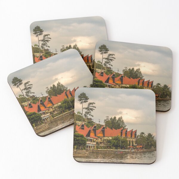Item preview, A row of Bataknese houses and villas on the shore of Lake Toba designed and sold by SnapTPhotograph.