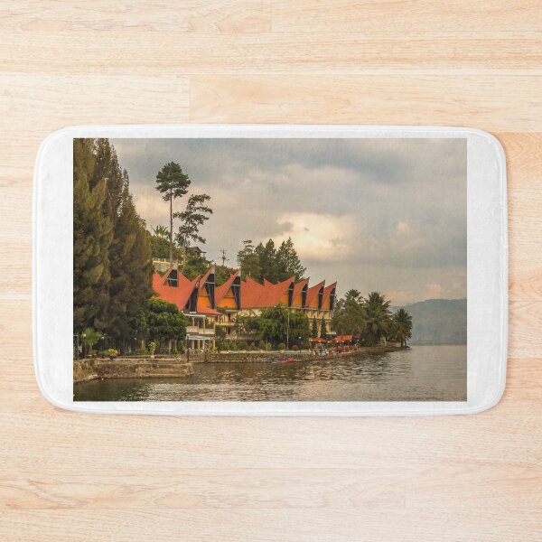 Item preview, A row of Bataknese houses and villas on the shore of Lake Toba designed and sold by SnapTPhotograph.