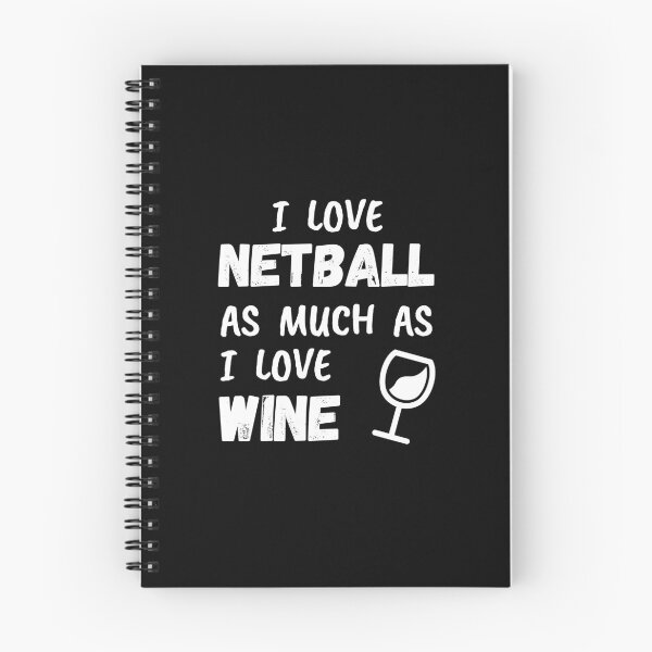 Item preview, I love netball as much as I love wine designed and sold by TheGreenGoat.