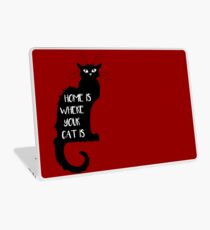 Vinilo para portátil Cat - Hogar es donde está tu gato