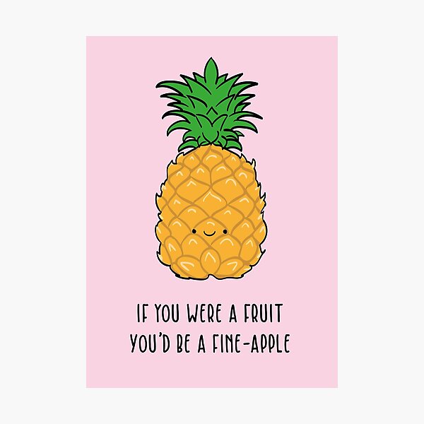 Fine-apple the Pineapple Novelty Gift, Motivational, Affirmation, Pick Me  Up, Youre Fine, Everythings Ok, Brighten Your Day, Handmade UK -  Canada