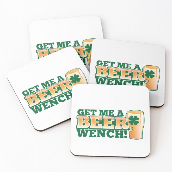 Item preview, Get me a BEER, Wench! with pint glass and Shamrock  designed and sold by jazzydevil.