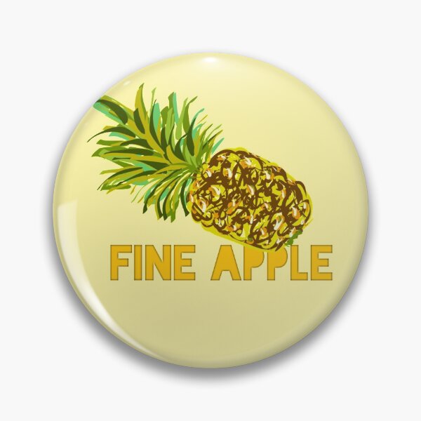 Item preview, fine apple funny pineapple playful pun designed and sold by vibeno1.