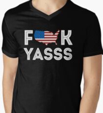 F Yasss Men's V-Neck T-Shirt