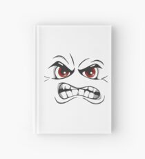 Angry Face Art Drawing Hardcover Journal