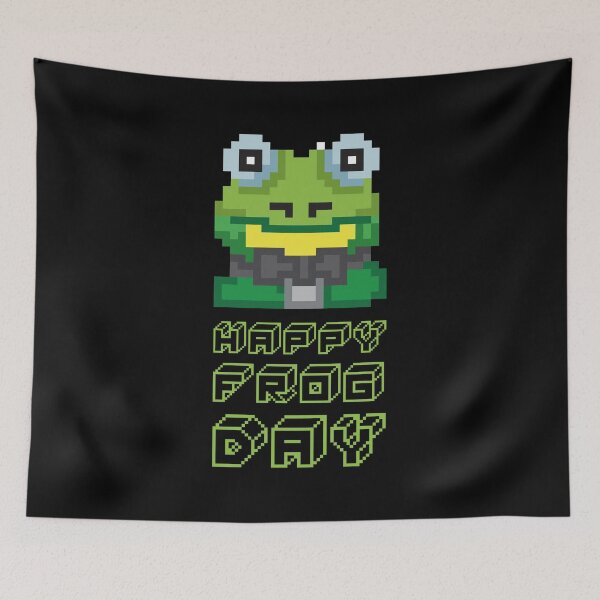 Item preview, Happy Frog Day Pixel Game Gift designed and sold by melomedia.