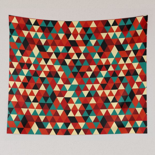 Item preview, Geometric Triangles with Colorful Seamless Pattern designed and sold by HINDAM4U.