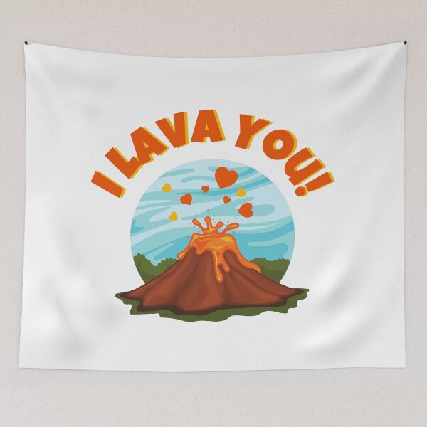 Item preview, I Lava You - Cute Valentine`s Design designed and sold by PandaSoul.