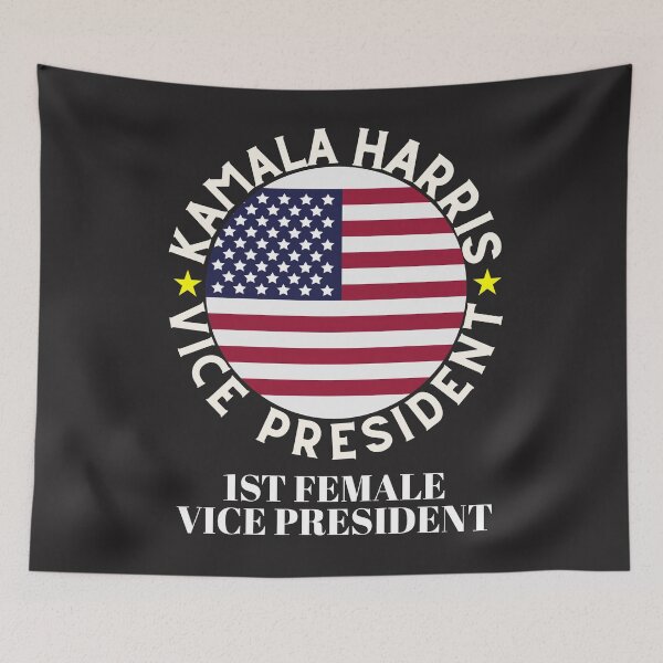 Aperçu de l'œuvre MADAME, VICE-PRÉSIDENT, KAMALA HARRIS, IST FEMME VP, créée et vendue par R B Chrystal.