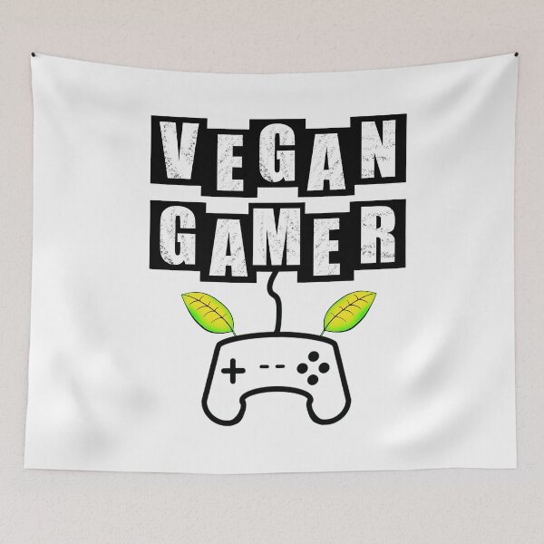 Item preview, Vegan Gamer - White designed and sold by BusyMonkeys.