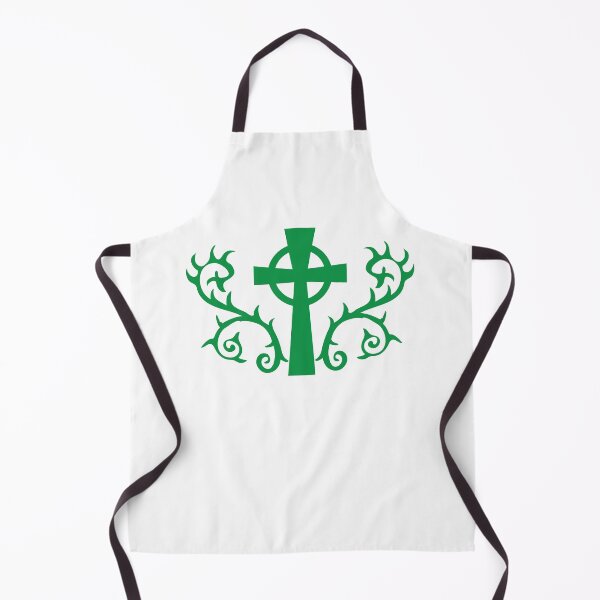 Item preview, Green gothic cross with thorns designed and sold by jazzydevil.