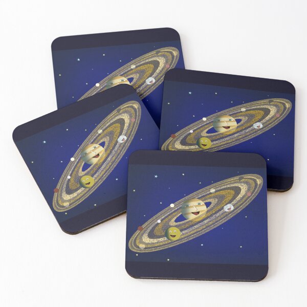 Item preview, The Saturn's Voracious Moons by Cecília Vizvári and Flávió Vizvári designed and sold by Watercastle Tale Works.