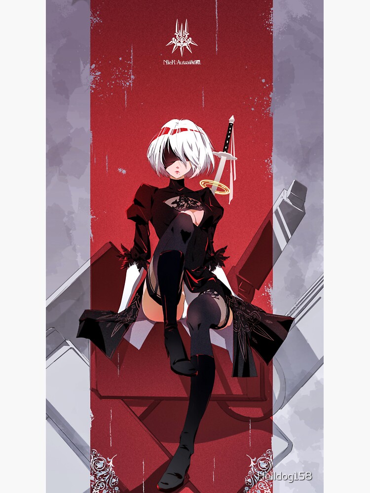 Nier Automata 2B Art Board Print for Sale by CassidyCreates