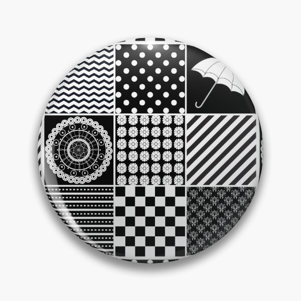Item preview, Monochrome Pattern collage | black and white | Studio M & Co designed and sold by Studio M & Co..