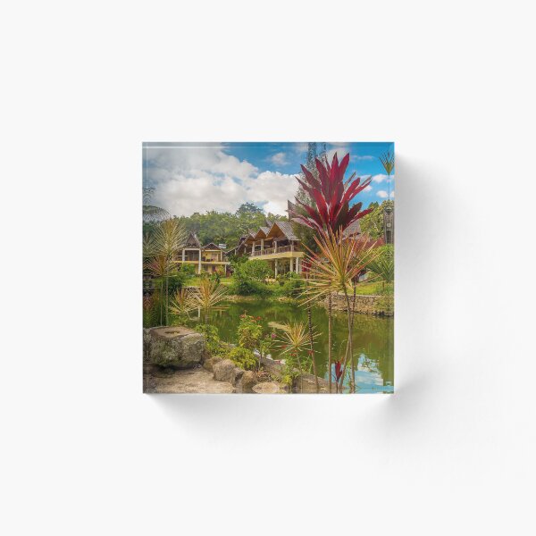 Item preview, Un lago y una arquitectura bataknesa a orillas del lago Toba designed and sold by SnapTPhotograph.