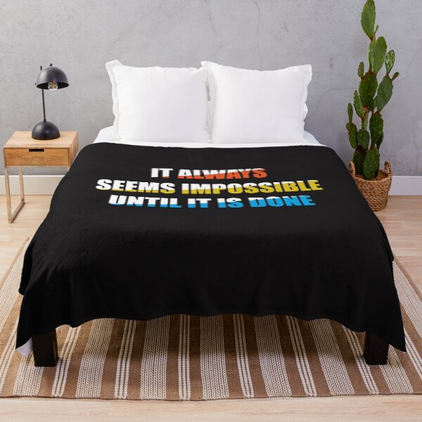 Item preview, It always seems impossible until it's done t shirt Inspirational law of attraction entrepreneur shirt marketing success designed and sold by Ristinga.