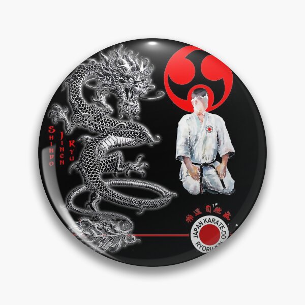 Item preview, Shindo Jinen Ryu Karate Dragon Spirit - Martial Arts Design designed and sold by Zanshin-Art.