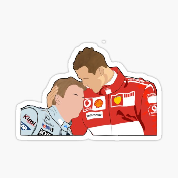 Kimi Räikkönen und Michael Schumacher Sticker