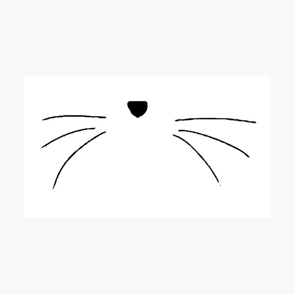Artikelvorschau, Kitty Nose und Whiskers entworfen und verkauft von Merch-For-All.