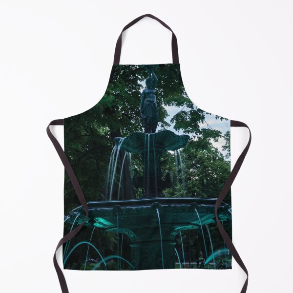 Item preview, Demeter Fountain Plovdiv - Olympian Greek Goddess in Cool Emerald Light designed and sold by Georgia Mizuleva.