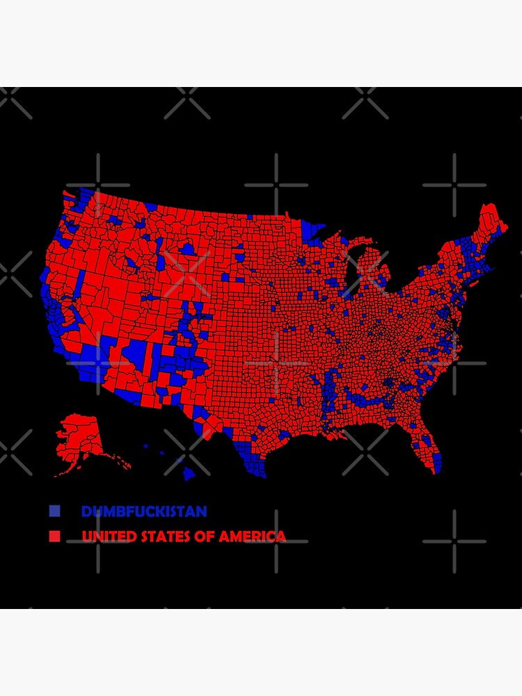 Dumbfuckistan Map Poster By YouCantMissIt Redbubble Flat,750x,075,f Pad,750x1000,f8f8f8