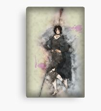 Maiden in Black Posing Canvas Print