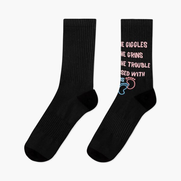 Item preview, It's Double The Giggles And Double The Grins And Double The Trouble If You're Blessed With Twins designed and sold by Rebend.