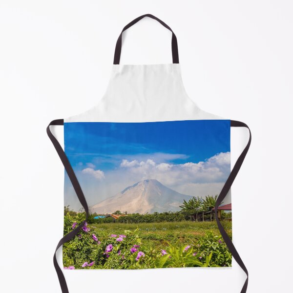 Item preview, A view of Mount Sinabung over agricultural land in North Sumatra, Indonesia designed and sold by SnapTPhotograph.