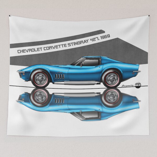 Item preview, Chevrolet Corvette ( C3 ) Stingray 427 ( Le Mans Blue ) designed and sold by Azaziel.