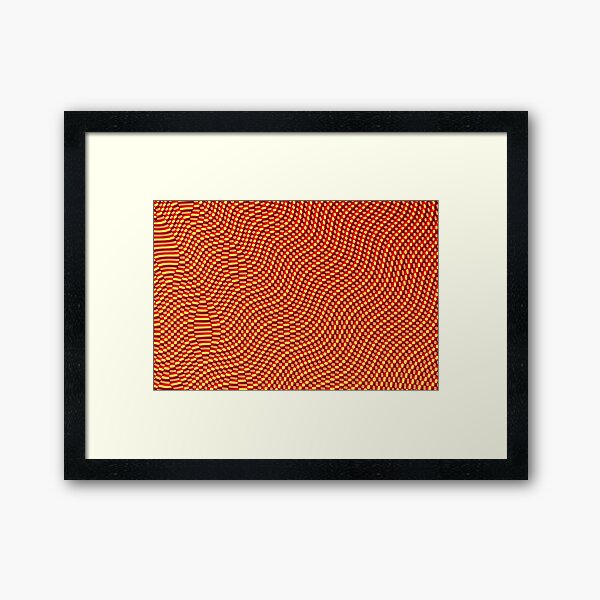 Cube Waves Framed Art Print
