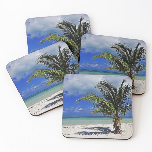Item preview, Cuba Palm White-Sand Beach Tropical Ocean Green Water  designed and sold by GabryNY.