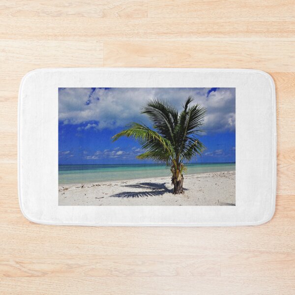Item preview, Cuba Palm White-Sand Beach Tropical Ocean Green Water  designed and sold by GabryNY.