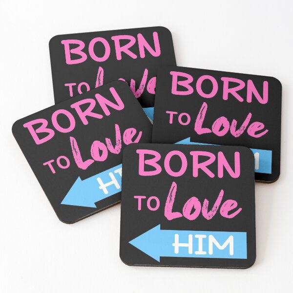 Item preview, Born To Love Him Couple Shirts Valentines Day designed and sold by Mesyo.
