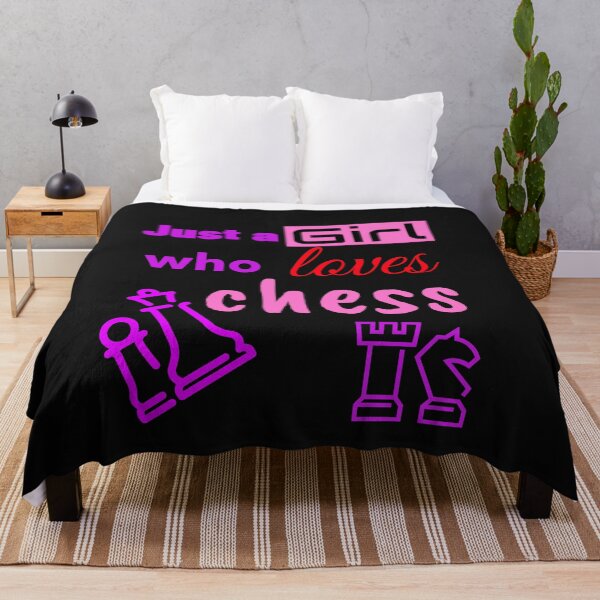 Item preview, Just A Girl Who Loves Chess designed and sold by DiscGolfTees.