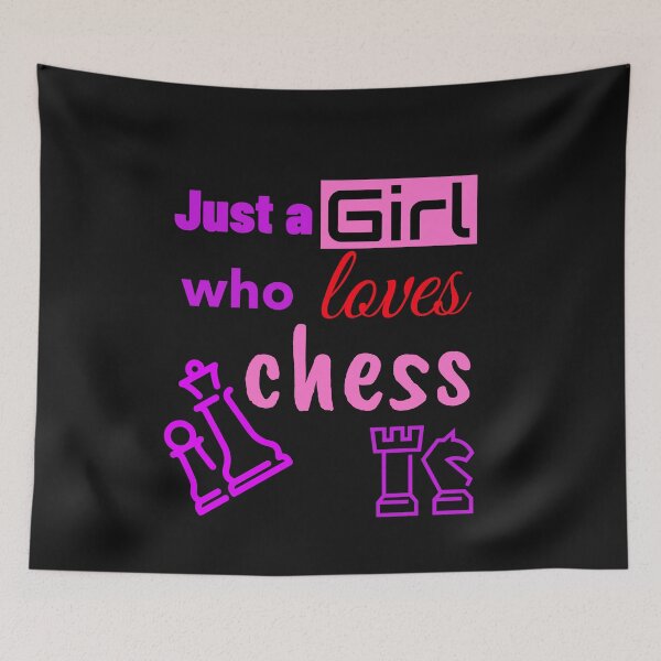 Item preview, Just A Girl Who Loves Chess designed and sold by DiscGolfTees.
