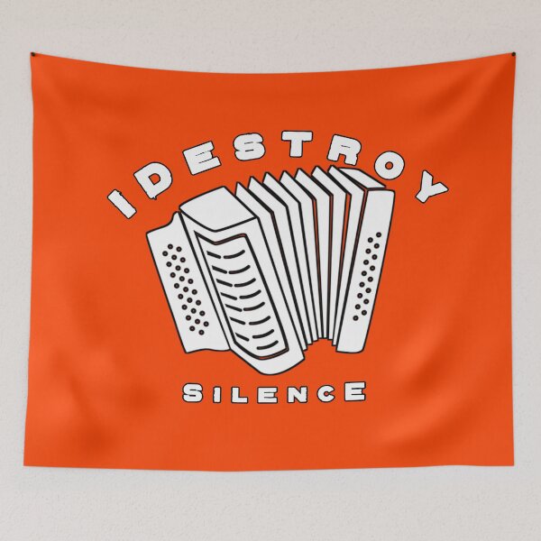 Item preview, I destroy silence with accordion.  designed and sold by zerastore.
