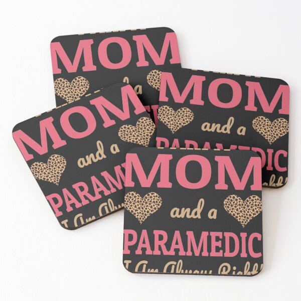 Item preview, Paramedic Mom Leopard Print Hearts Cute Funny Saying designed and sold by RachaelAndrew.