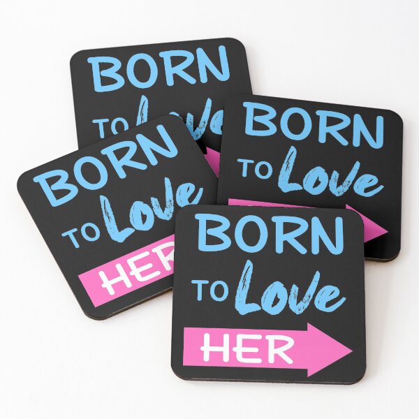 Item preview, Born To Love Her Couple Shirts Valentines Day designed and sold by Mesyo.