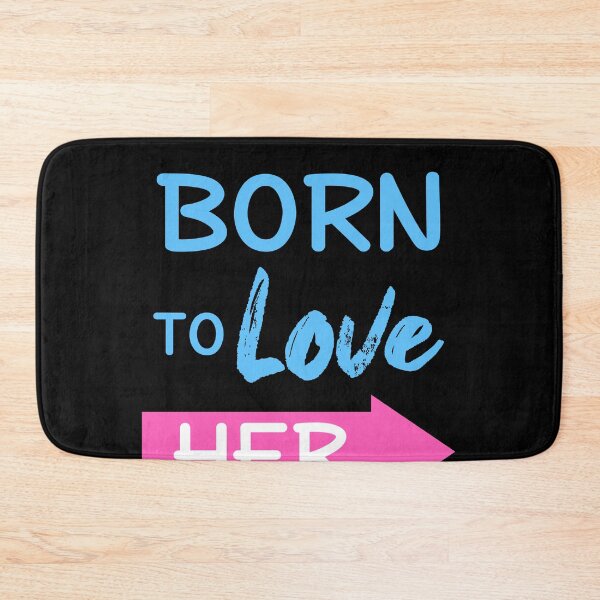 Item preview, Born To Love Her Couple Shirts Valentines Day designed and sold by Mesyo.