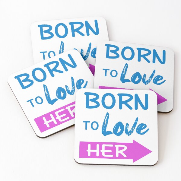 Item preview, Born To Love Her Couple Shirts Valentines Day designed and sold by Mesyo.
