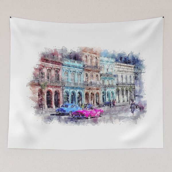 Item preview, Havana Cuba Watercolor  designed and sold by GabryNY.