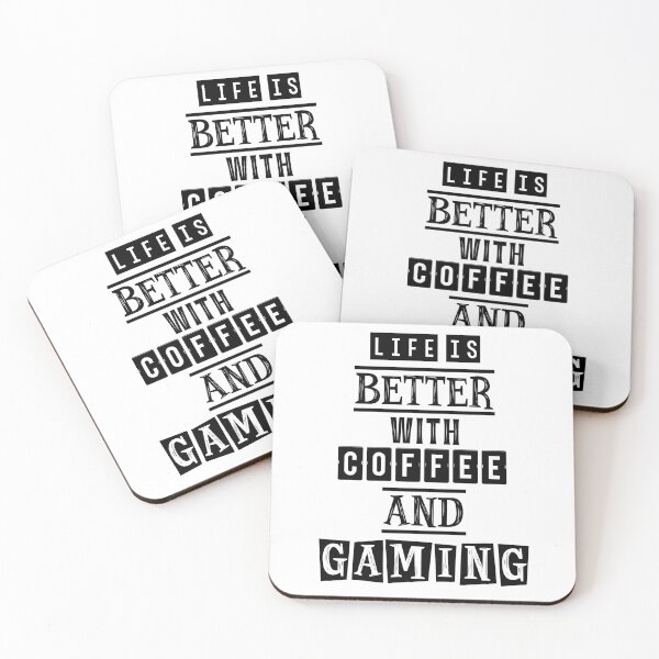 Item preview, Life is better with coffee and gaming designed and sold by Mandala & More.