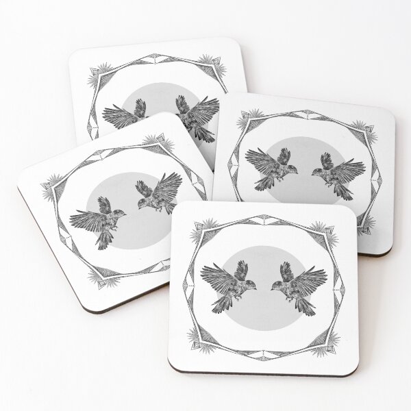Item preview, Bird | Totem animal | Framing | White designed and sold by Betti-Wolf.