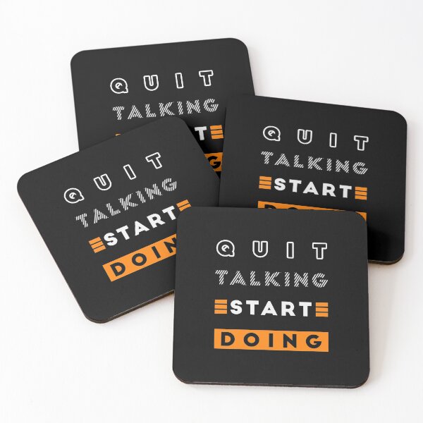 Item preview, Quit Talking Start Doing Inspiring quote designed and sold by ColorByAli.