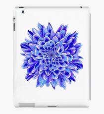 Beautiful unique deep blue chrysanthemum iPad Case/Skin