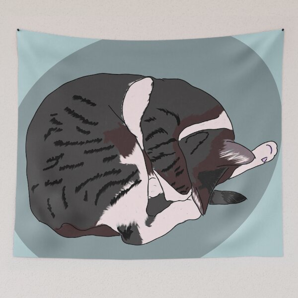 Item preview, Sleeping cat designed and sold by Antiope33.
