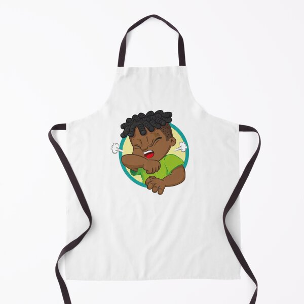 Item preview, Illustration Afro-descendant child with cough symptom. Ideal for health and institutional newsletters designed and sold by LucianoCosmo.