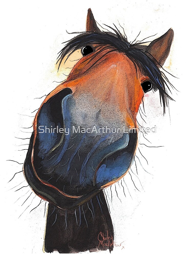 HORSE PRiNT 'HAPPY DAVE' BY SHIRLEY MACARTHUR by ShirleyMacA
