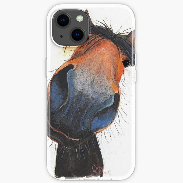 HORSE PRiNT 'HAPPY DAVE' BY SHIRLEY MACARTHUR iPhone Soft Case