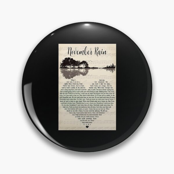 Item preview, November Rain Lyrics Guitar Lake designed and sold by Susanspy007.